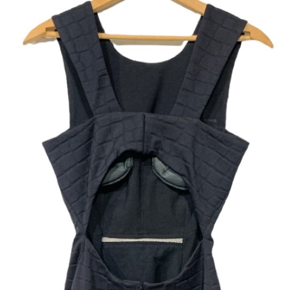 Yigal Azrouel Black Python Print Stretch Cut Out Dress Sz 0 - Picture 8 of 10